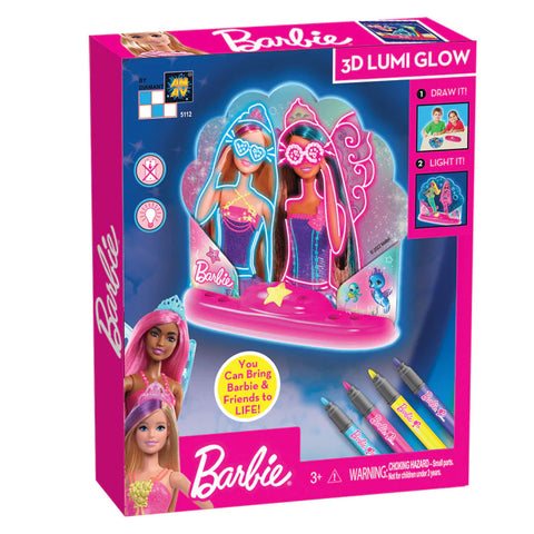 Barbie Fairy Glow Paint n Lite --باربي فيري جلو بينت ن لايت