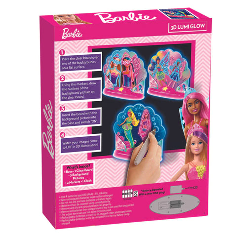 Barbie Fairy Glow Paint n Lite --باربي فيري جلو بينت ن لايت