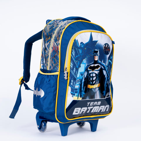 BATMAN Trolley BATMAN 16 Inch +Pencil Case--شنطة ترولي باتمان 16 انش +مقلمية