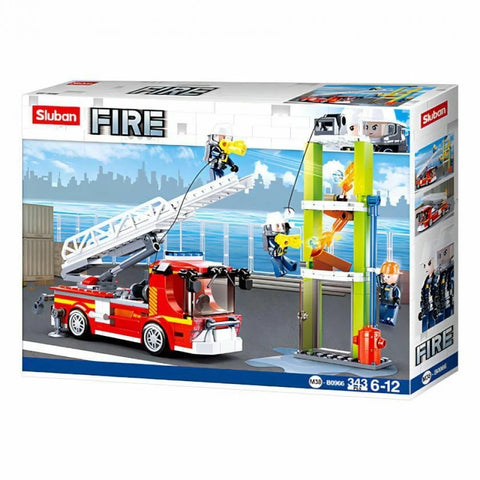 FIRE-Fire Engine(343pcs) -- سلوبان شاحنة إطفاء - 343 قطعة