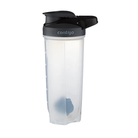 Contigo Shake & Go Fit Protien Shaker Wi-White--كونتيجوزمزمية بلاستك650 شفاف اسود2095670