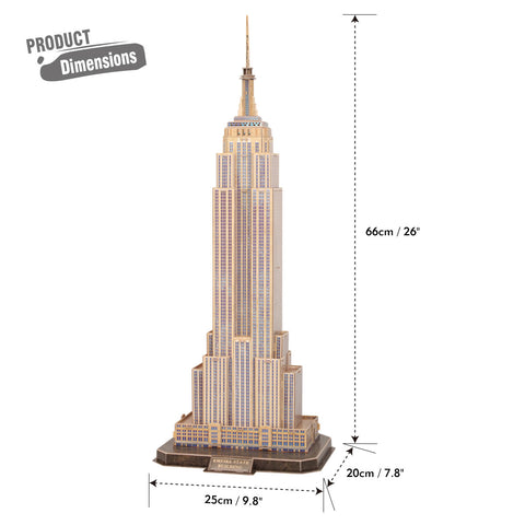 NGEO 3D PUZZLE EMPIRE STATE BUILDING 66P--اللغز مبنى دولة إمبير 66 بي، من ثري دي بزل