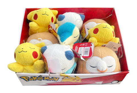 Pokemon PKW2780 Pikachu Sleeping PLUSH-5-Inch Premium Plush, Multi --دمية بيكاتشو للنوم من القطيفة الفاخرة مقاس 5 انش من بوكيمون متعددة الالوان