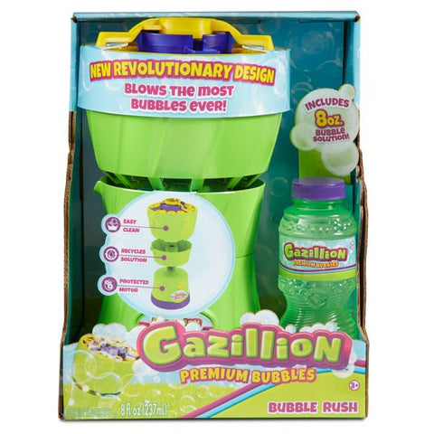 Gazillion Bubble Rush battery operated, Purple/Green--منفاخ فقاعات غازليون