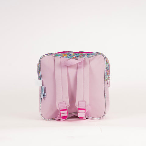 GABBY DOLL Insulated Kinder Backpack GABBY DOLL with Water Bottle, Lunch Box and Fork&Spoon 11 Inch Multi color--شنطة ظهر جابي دول 11 انش مع زمزمية ولنش بوكس وشوكة وملعقة