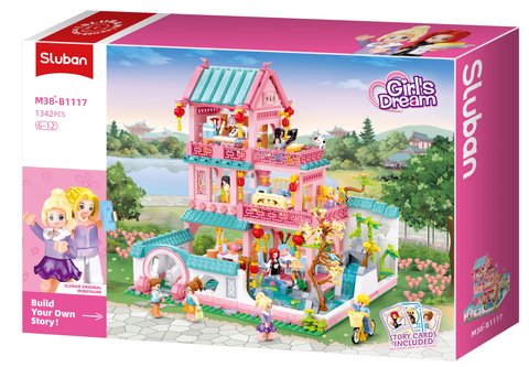 Girls Dream-Chinese Stlye Villa-1210 PCS--سلوبان قطع تركيب بناتي فيلا الأحلام  1210 قطعة