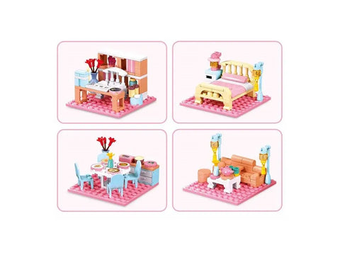 Girls Dream-Chinese Stlye Villa-1210 PCS--سلوبان قطع تركيب بناتي فيلا الأحلام  1210 قطعة