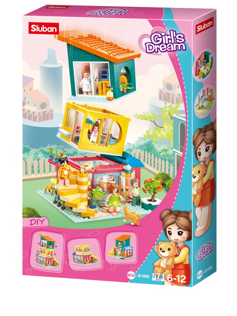 Girls Dream-Jenga House-571 PCS--سلوبان قطع تركيب بناتي منزل جنجا  -  571 قطعة