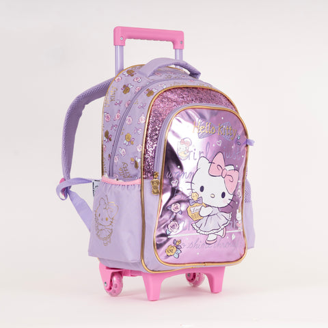 HELLO KITTY Trolley HELLO KITTY 16 Inch +Pencil Case--شنطة ترولي هيلو كيتي 16 انش +مقلمية