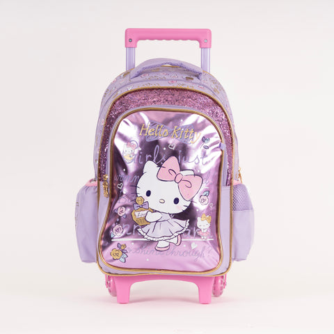 HELLO KITTY Trolley HELLO KITTY 16 Inch +Pencil Case--شنطة ترولي هيلو كيتي 16 انش +مقلمية