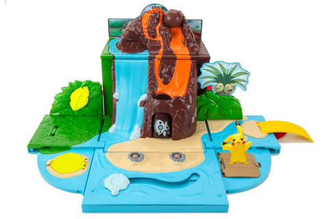 POKEMON- Carry Case Volcano Playset (Pokemon Playset) --مجموعة العاب كاري كيس فولكانو من بي كيه دبليو (مجموعة العاب بوكيمون)