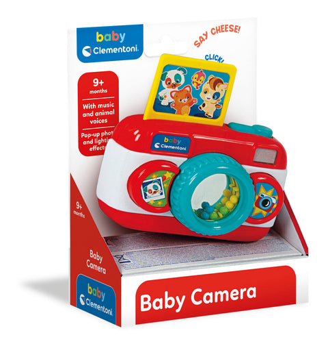 CLEMENTONI BABY CAMERA--لعبة الكاميرا مع اصوات حيوانات وموسيقى