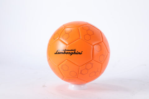 LAMBORGHINI#5 MACHINE STITCHING PVC BALL--لامبورجيني كرة قدم برتقالي أملس 5 بوصة