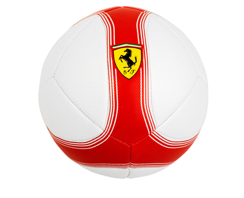 FERRARI #5 MACHINE SEWING SOCCER BALL-BL--فيراري كرة قدم لون أبيض وأحمر - مقاس 5 -