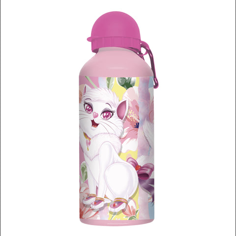 LULU CATY Aluminum Water Bottle 600ML-148072--زمزمية الومنيوم 600مل لولو كاتي