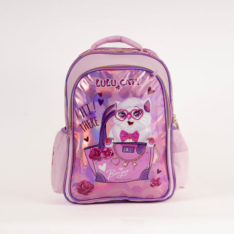 LULU CATY Backpack LULU CATY 16 Inch +Pencil Case Pink--شنطة ظهر لولو كاتي 16 انش +مقلمية