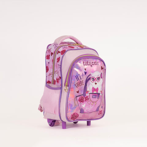 LULU CATY Trolley LULU CATY 13 Inch Pink--حقيبة ظهر مصممة بشخصية لولو كاتي