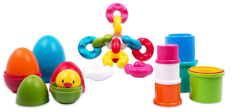 Funskool - LINK STACK & NEST TOY SET --مجموعة العاب لينك ستاك ان نيست من فنسكول