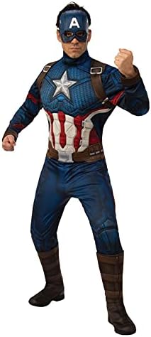 Rubies Deluxe Captain America Costume-- زي كابتن أمريكا الفاخر