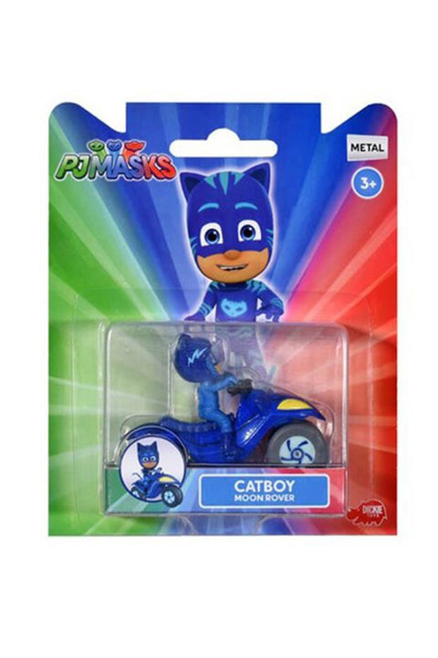 PJ Masks Single Pack Cat Boy Moon Rover--بي جي ماسك - مركبة زرقاء + كات بوي