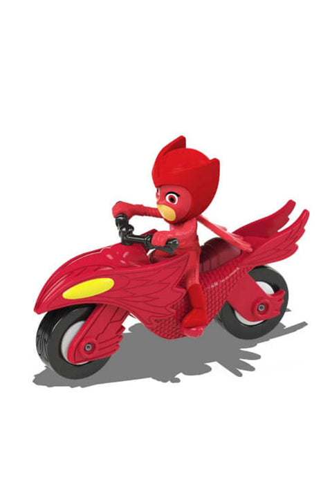 Dickie PJ Masks Single Pack Owlette Moon Rover--بي جي ماسك - مركبة حمراء + اول جليدر