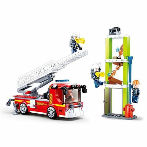 FIRE-Fire Engine(343pcs) -- سلوبان شاحنة إطفاء - 343 قطعة