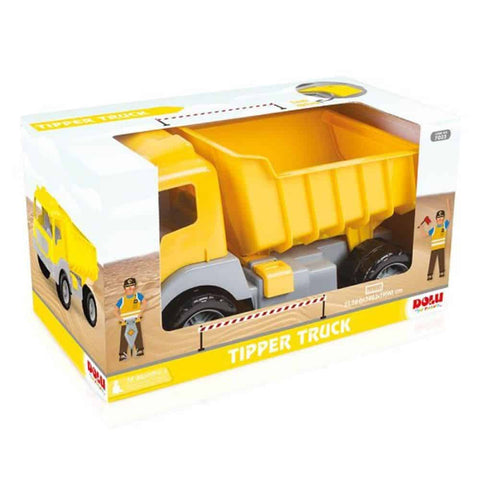 TIPPER TRUCK IN WINDOW BOX 38 CM--شاحنة قلاب بناء