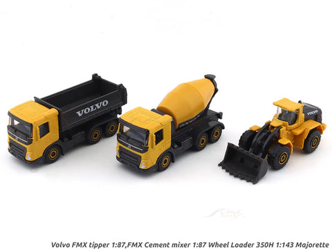 Volvo 3 Pieces Set, 3-asst--فولفو -مجموعة 3 شاحنات اعمال بناء متنوعة