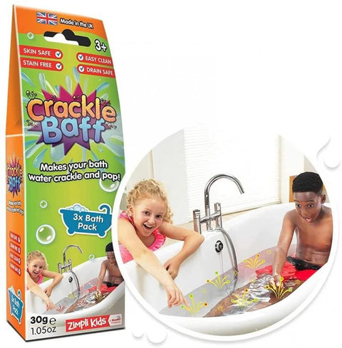 Zimpli Kids Crackle Baff Colors 3 Pack 30g--مجموعه كرات الاستحمام من زيمبلي كيدز 3 عبوات 30 جرام