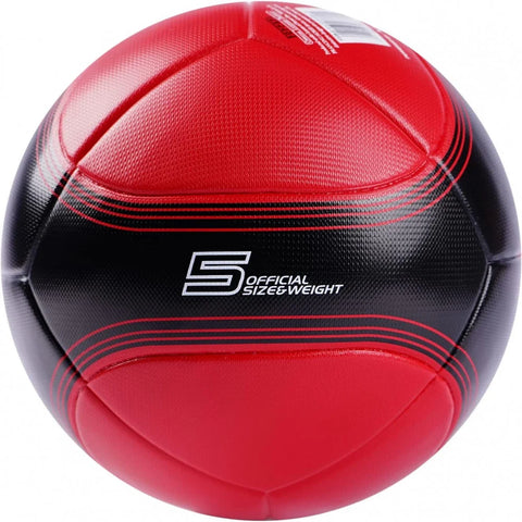 FERRARI #5 MACHINE SEWING SOCCER BALL-RE--فيراري كرة قدم لون أحمر وأسود مقاس 5