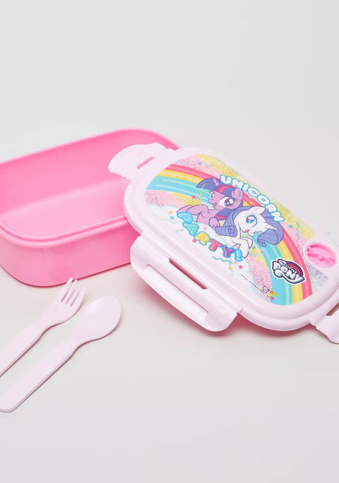 MY LITTLE PONY PP Lunch Box with Fork & Spoon-147654--طقم لنش بوكس ماي ليتل بوني مع ملعقة وشوكة