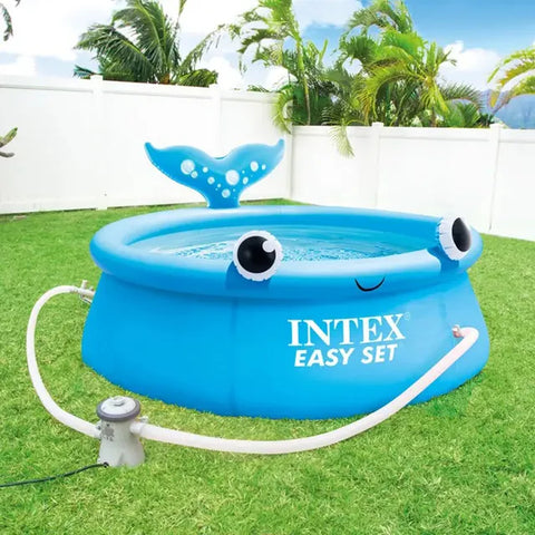 INTEX 1.83M X 51Cm Jolly Whale Easy Set Pool--انتكس 1.83 م × 51 سم حوض سباحة جولي ويل سهل التركيب