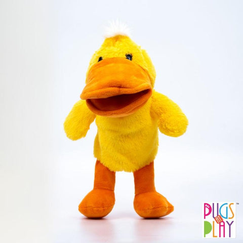 PUGS AT PLAY PUPPET DUCK 12 B/O--الصلصال في اللعب دمية البطة 12