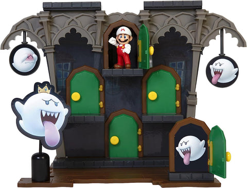 SUPERMARIO DELUXE MANSION PLAYSET 6CM--مجموعة اللعب سوبر ماريو ديلوكس 6 سم