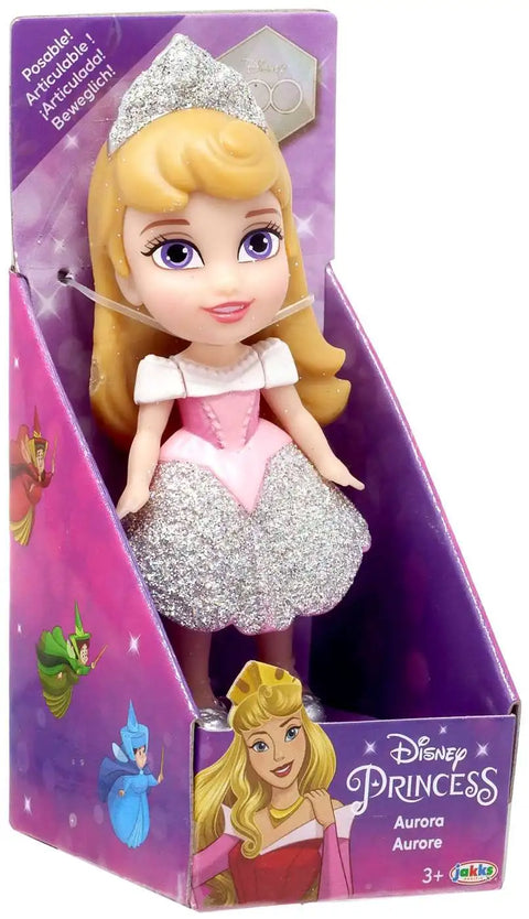 Disney Princess Posable Aurora 3-Inch Mini Figure--ديزني برينسيس ميني دميه صغيره 3 بوصة