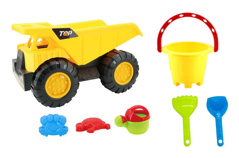 Summerz Contruction Truck 6 Pieces Assorted, One Piece Sold Separately--مجموعة لعب شاحنة سامرز من 6 قطع متنوعة، قطعة واحدة تباع بشكل منفصل، بلاستيك، ألوان متعددة