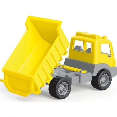 TIPPER TRUCK IN WINDOW BOX 38 CM--شاحنة قلاب بناء