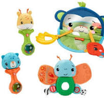 Fisher Price INF Play Kit 0 6M Let's Sense --مجموعة اللعب  للأطفال من 0 إلى 6 أشهر دعونا نستشعر