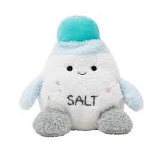 BumBumz 7.5-inch Plush -  Salt Collectible Stuffed Toy - Kitchen Bumz Series--لعبة محشوة قابلة للتجميع بالملح  سلسلة كيتشن بومز