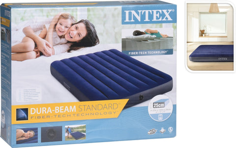 INTEX FULL DURA-BEAM SERIES CLASSIC DOWNY AIRBED--سرير قابل للنفخ من انتكس، متعدد الألوان