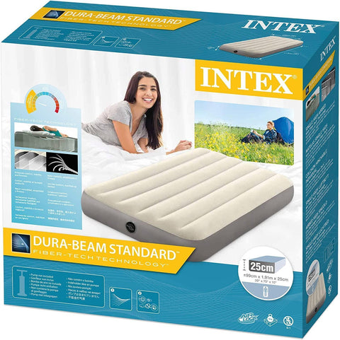 INTEX TWIN DURA-BEAM SERIES SINGLE-HIGH AIRBED--انتيكس سرير هوائي مفرد من انتكس