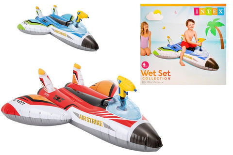 INTEX 57536Np Water Gun Plane Ride-Ons--طائرة ركوب على شكل مسدس مائي من انتيكس