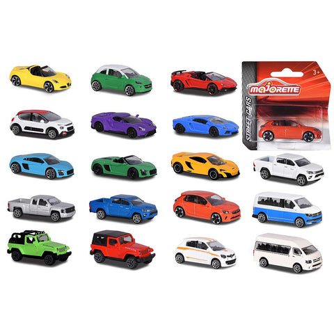 MAJORETTE Street Cars Assortment, 18-asst--ماجوريت داي كاست - سيارة فاخرة متنوعة