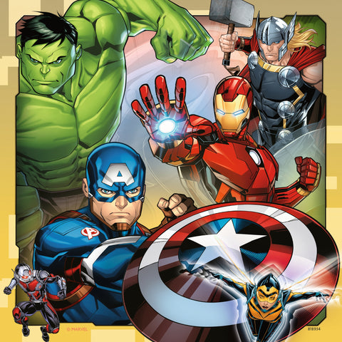 Ravensburger Ravensburger Marvel Avengers Assemble, 3x 49 piece Jigsaw Puzzles--مجموعة ألغاز رافينسبرجر مارفل أفنجرز من رافينسبرجر، 3 في 49 قطعة