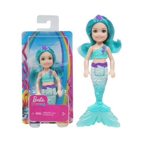 BARBIE DREAMTOPIA CHELSEA MERMAID DOLL 6.5 INCH --مجموعة دمى باربي دريم توبيا تشيلسي حورية البحر، مقاس 6.5 بوصة