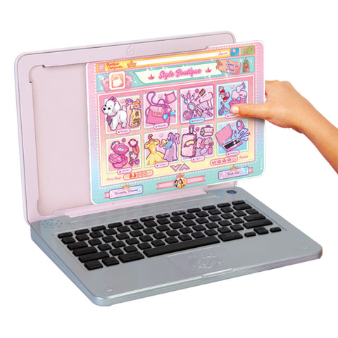 DPRINCESS STYLE PLAY LAPTOP TRAVEL B/O--برينسيس ستايل بلاي لاب توب جديد