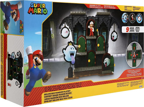 SUPERMARIO DELUXE MANSION PLAYSET 6CM--مجموعة اللعب سوبر ماريو ديلوكس 6 سم