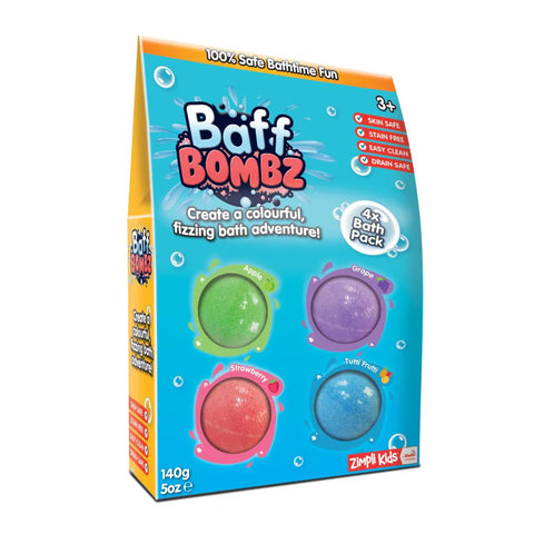 Zimpli Kids Baff Bombz 4 Pack -- مجموعة كرات الاستحمام من زيمبلي كيدز 4 عبوات