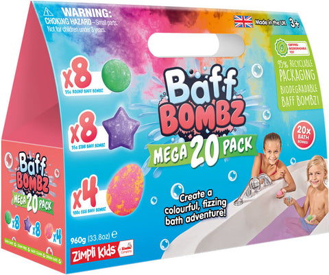 Zimpli Kids Baff Bombz Mega Pack--مجموعة كرات الاستحمام من زيمبلي كيدز