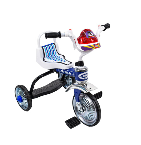 Amla - Steel bike with three wheels, blue color 103AB--املا - دراجة نفر حديد  ذات ثلاثة كفرات لون ازرق